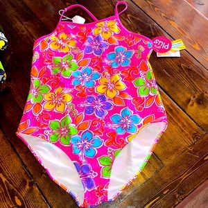Girls one piece swimsuit